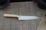 Couteau santoku japonais Shizu Hamono Yuri 18cm manche clair