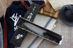 Couteau santoku japonais artisanal Yoshimi Kato 16.5cm VG10 Nickel Damascus
