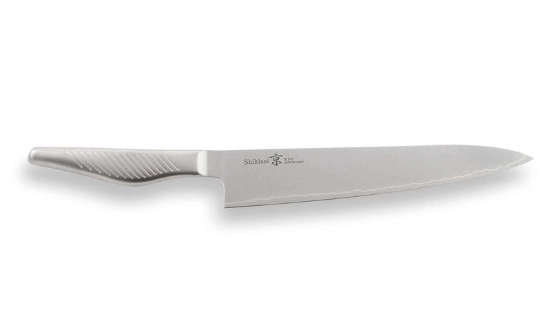 Couteau de chef japonais Shizu Hamono Kyo San Mai tout acier - 24 cm