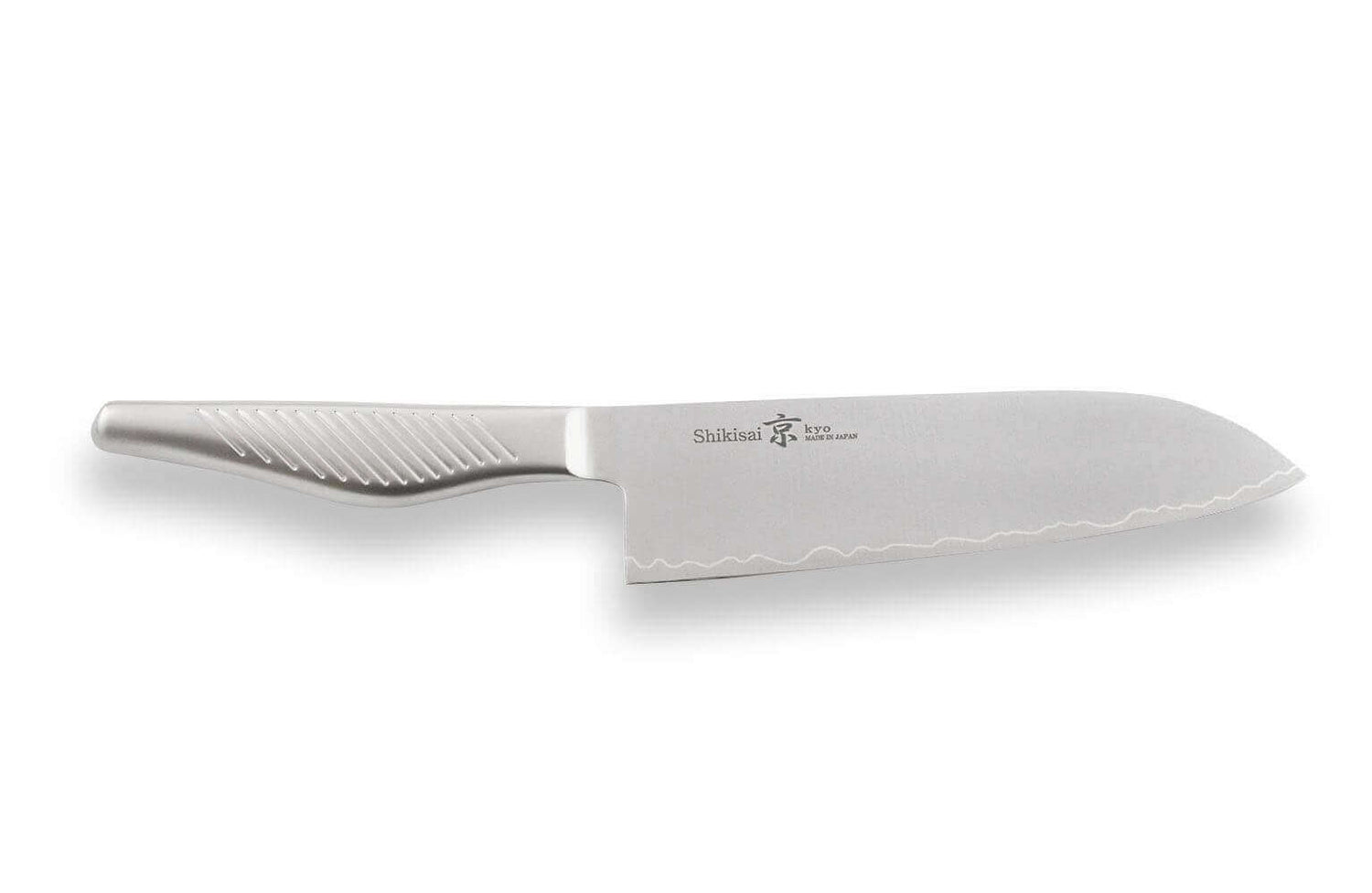 Couteau santoku japonais Shizu Hamono Kyo San Mai tout acier - 18 cm