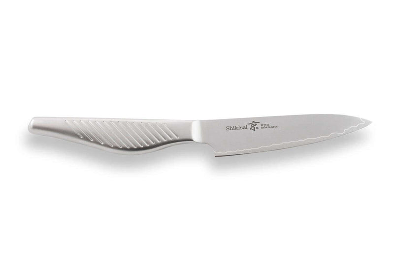 Couteau universel japonais Shizu Hamono Kyo San Mai tout acier - 11 cm