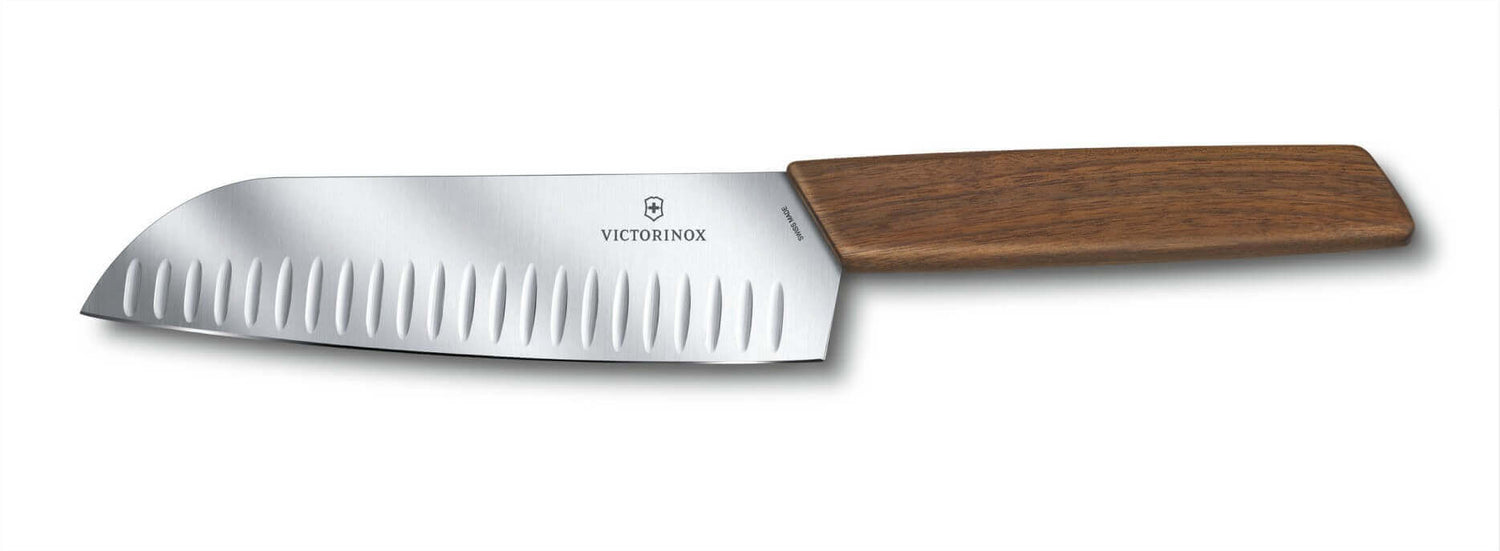 Bloc 6 couteaux de cuisine Victorinox Swiss Modern manches noyer