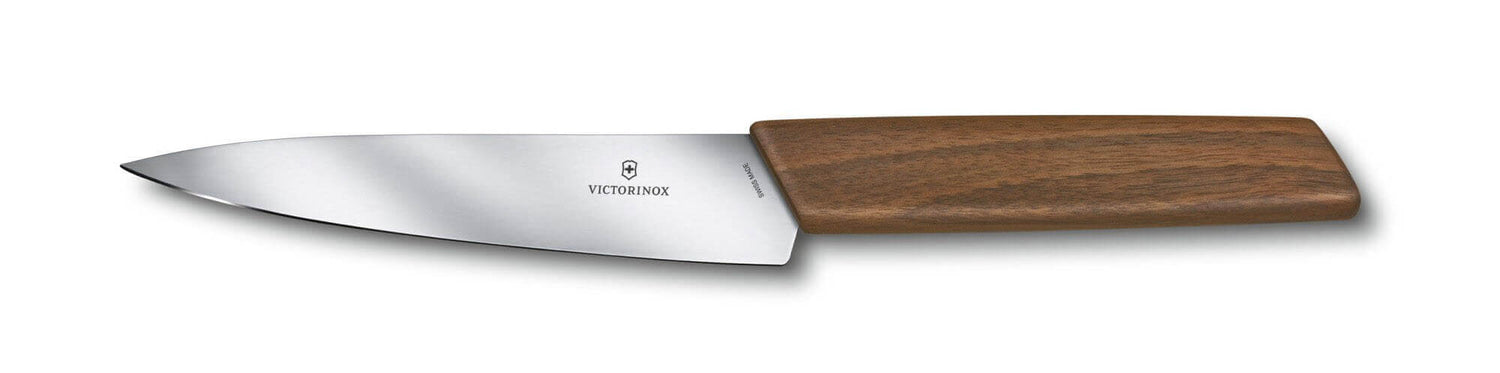 Bloc 6 couteaux de cuisine Victorinox Swiss Modern manches noyer