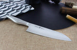 Couteau santoku japonais Shizu Hamono Kyo San Mai tout acier - 18 cm