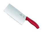 Couperet chinois Victorinox Swissclassic lame inox 18cm manche rouge