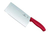 Couperet chinois Victorinox Swissclassic lame inox 18cm manche rouge
