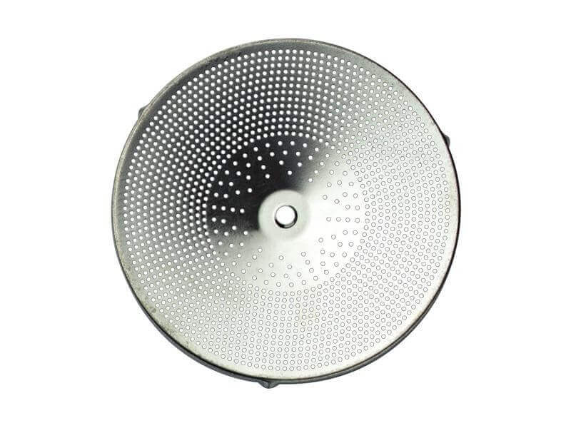 Passe-légumes 24cm acier inox 3 grilles + bouton en bois