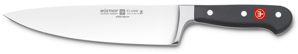Coffret 3 couteaux Wüsthof Classic office 9cm, tranchelard 16cm, chef 20cm