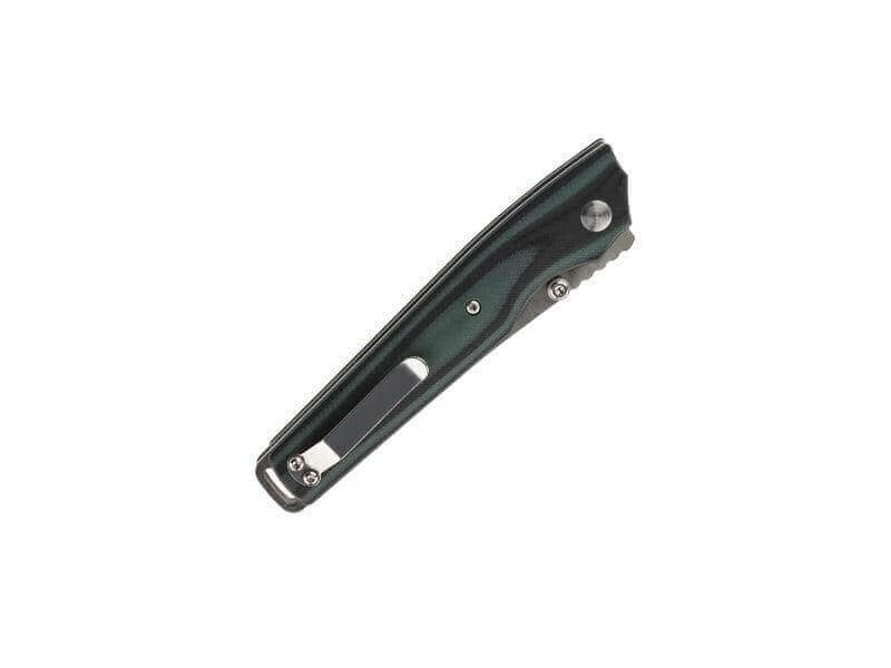 Couteau pliant Puma-Tec G10 vert/noir manche 12,5cm + clip