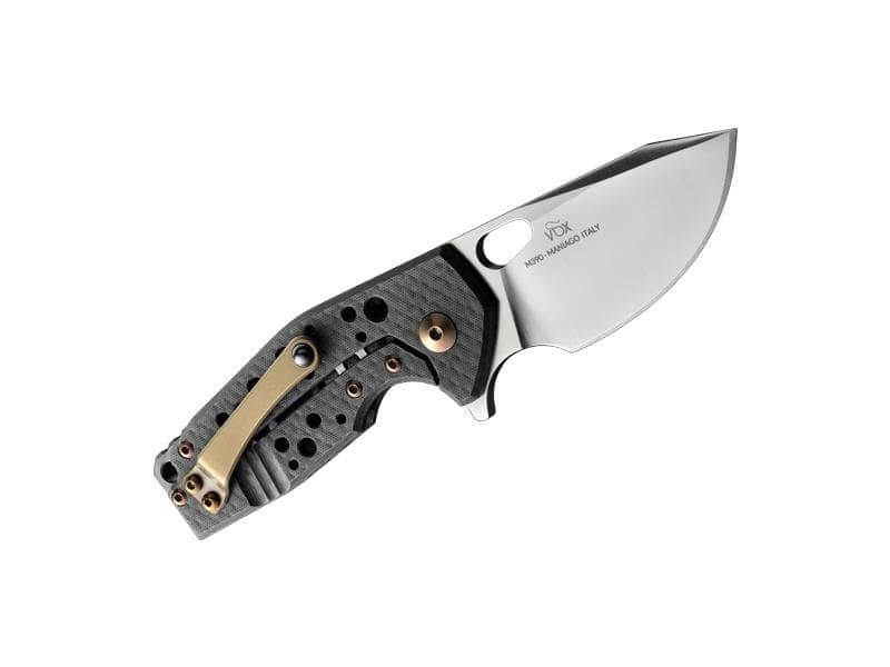 Couteau pliant Fox Suru fibre de carbone noir/titanium 9cm - Bronze
