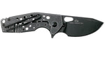 Couteau pliant Fox Suru inox manche alu 9cm + clip - Noir