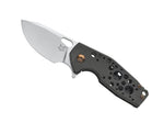 Couteau pliant Fox Suru fibre de carbone noir/titanium 9cm