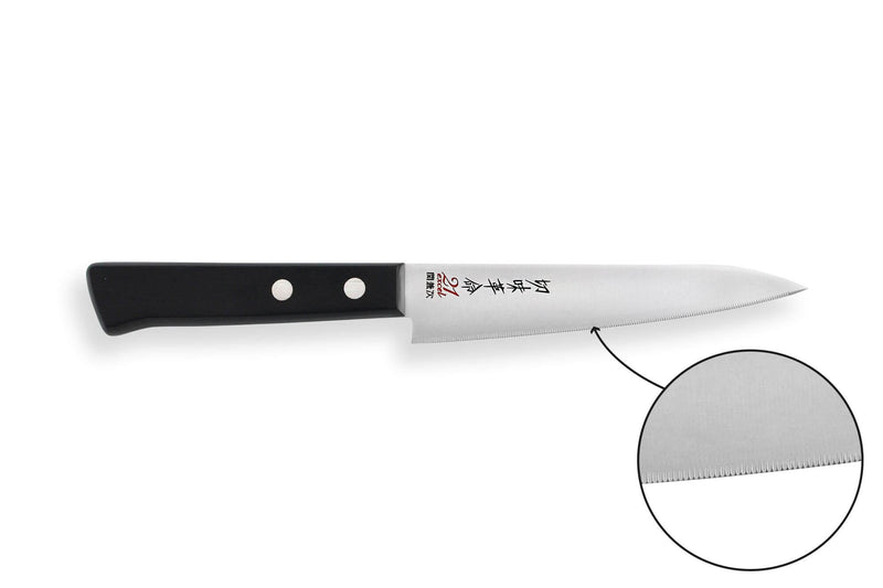 Couteau universel japonais Kanetsugu Rev 21 lame 13cm micro dentée