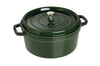 Cocotte ronde en fonte émaillée STAUB vert basilic