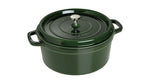 Cocotte ronde en fonte émaillée STAUB vert basilic