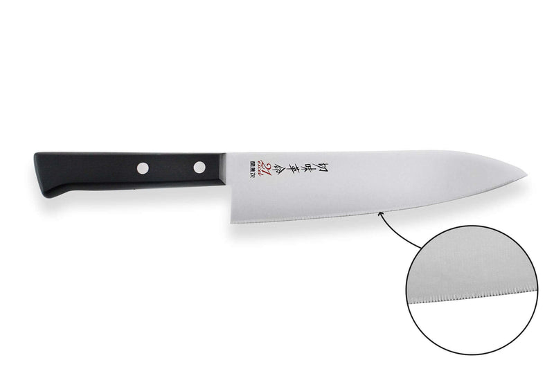 Couteau de chef japonais Kanetsugu Rev 21 lame 18cm micro dentée