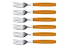 Boîte de 6 fourchettes Victorinox SwissClassic manches oranges