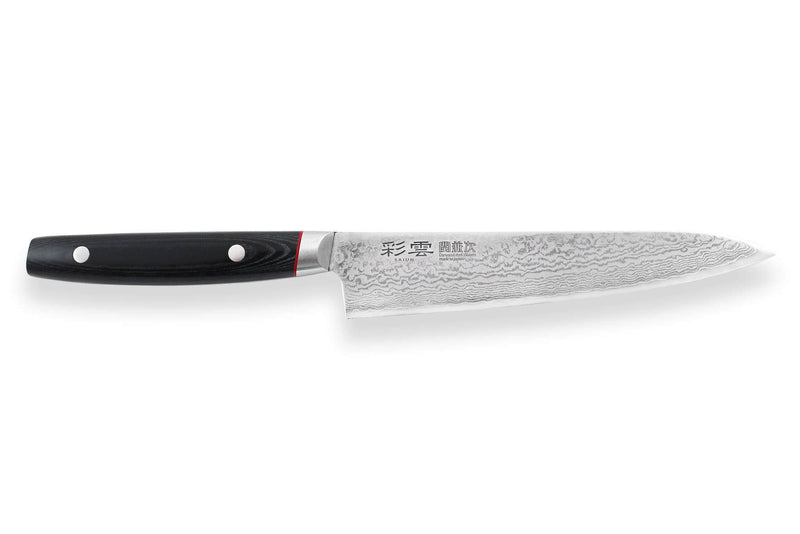 Couteau universel japonais Kanetsugu Saiun 15cm damas 65 couches