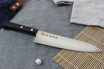 Couteau de chef japonais Kanetsugu Rev 21 lame 18cm micro dentée