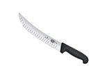 Couteau à abattre/boucher Victorinox Fibrox lame alvéolée dos renversé