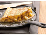 Crêpière en fonte noire 30cm + spatule et râteau en hêtre