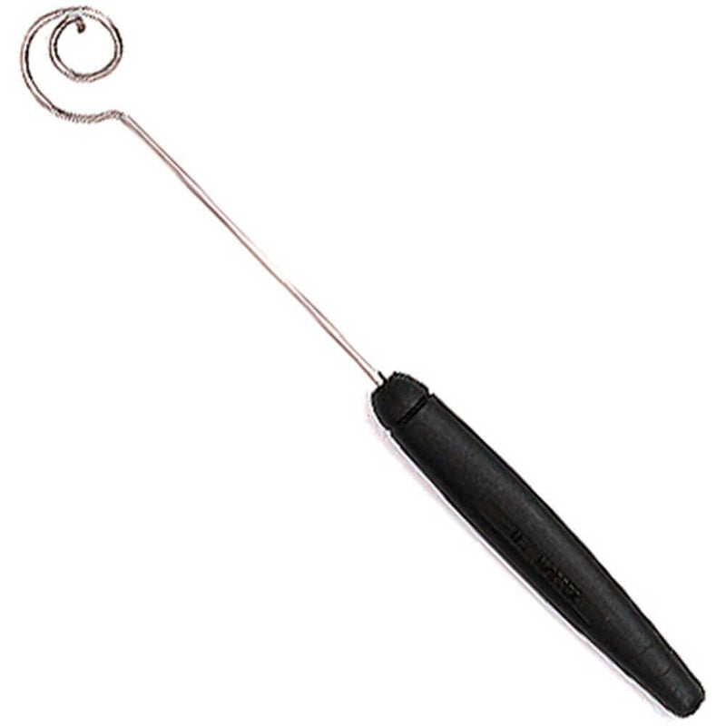 Broche à tremper en spirale acier inox manche PP noir