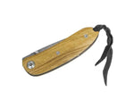 Couteau pliant LionSteel Mini acier damas manche olivier 8cm