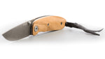 Couteau pliant LionSteel Mini acier damas manche olivier 8cm