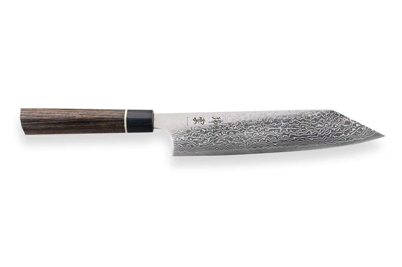 Couteau de chef Kiritsuke japonais Kanetsugu Zuiun acier SPG2 damas 21cm