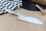 Couteau santoku japonais Shizu Hamono Kyo San Mai tout acier - 16.5 cm