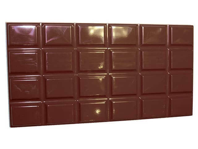 Moule pour 3 tablettes de chocolat 130g polycarbonate 158 x 82mm