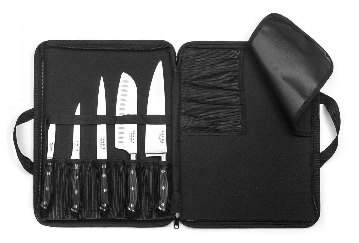 Mallette extra plate 5 couteaux de cuisine Sabatier Trompette Vulcano