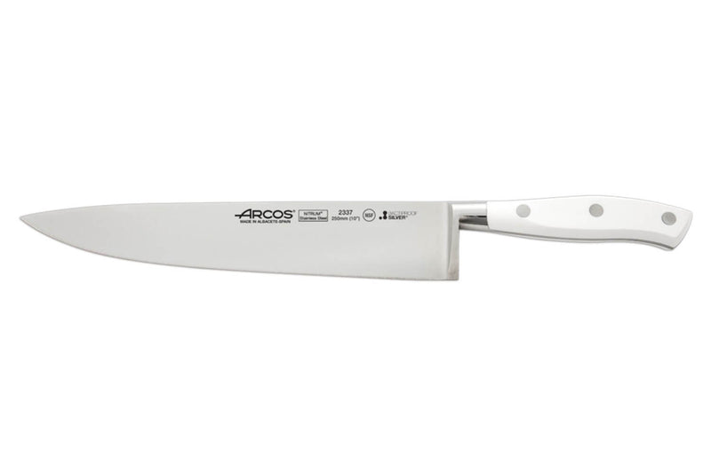 Couteau de chef forgé Riviera White Arcos lame 25cm acier NITRUM®
