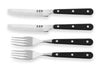 Coffret de table Wusaki 2 couteaux à steak à bout rond + 2 fourchettes