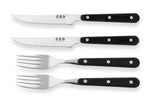 Coffret de table Wusaki 2 couteaux à steak 11cm + 2 fourchettes