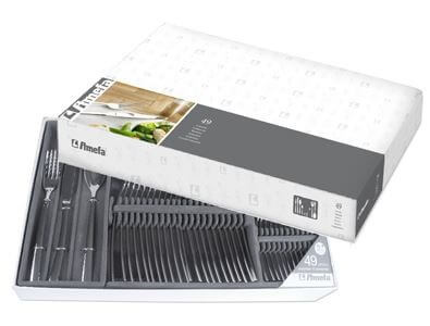 Ménagère 49 couverts de table Aurora Monobloc Amefa Première inox 18/10