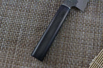 Couteau sujihiki japonais Shizu Hamono Yamato martelé 20cm manche sombre