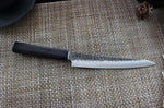 Couteau sujihiki japonais Shizu Hamono Yamato martelé 20cm manche sombre