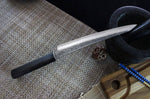 Couteau sujihiki japonais Shizu Hamono Yamato martelé 20cm manche sombre