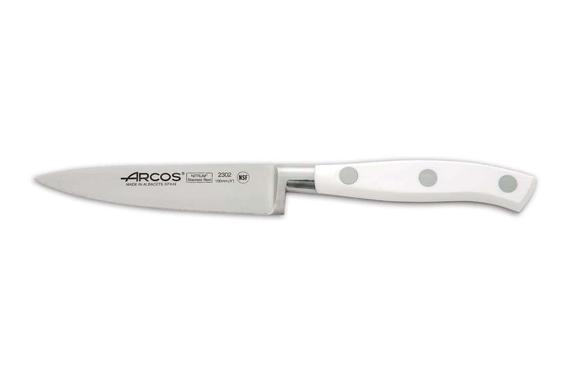 Couteau d'office forgé Riviera White Arcos lame 10cm acier NITRUM®