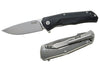 Couteau pliant LionSteel Tre manche G10 / titanium 10cm - Noir