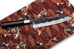 Coffret 3 couteaux Samura Blacksmith martelés : universel + santoku + nakiri