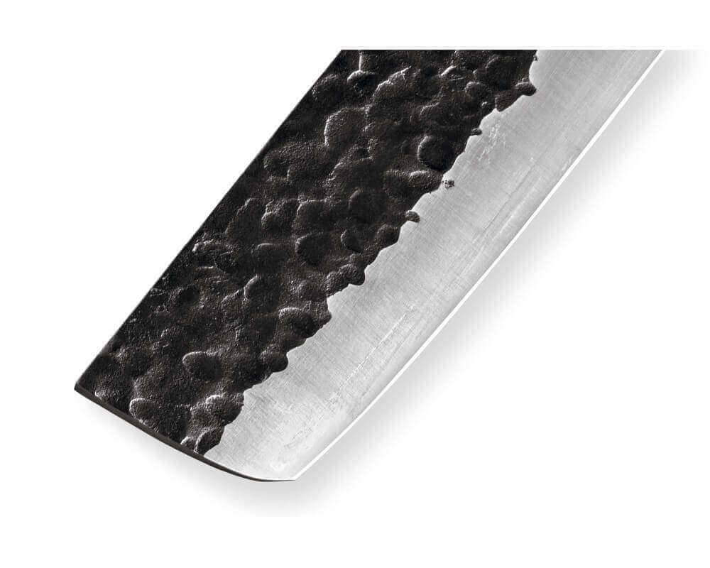 Coffret 3 couteaux Samura Blacksmith martelés : universel + santoku + nakiri
