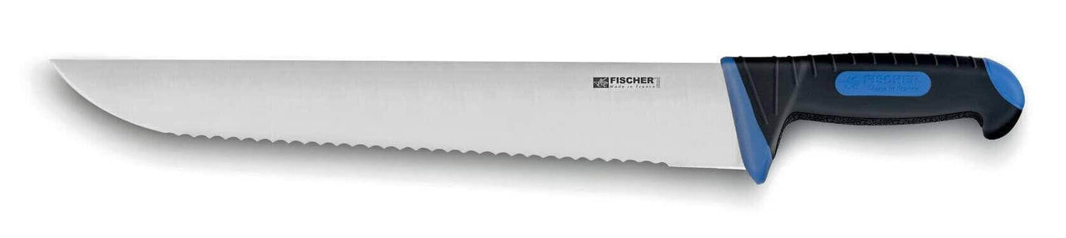 Couteau à poisson Fischer lame crantée 42cm manche bi matière