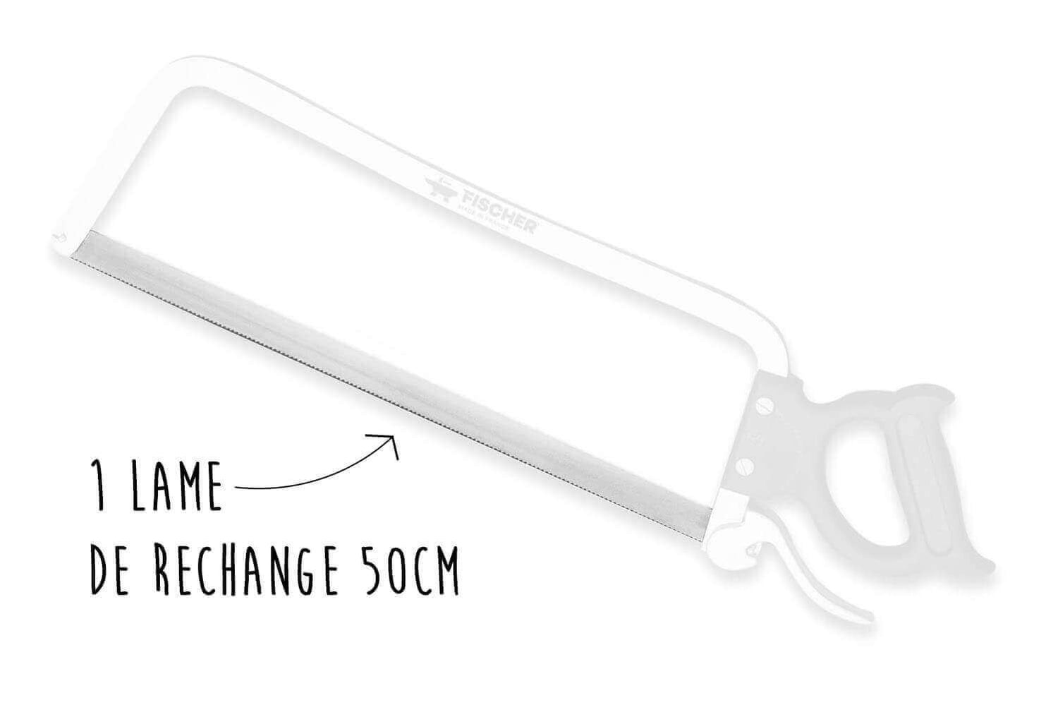 Lame de rechange pour scie de boucher Fischer standard 45cm