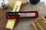 Couteau usuba japonais artisanal Yoshihiro VG10 damas 33 couches 16cm