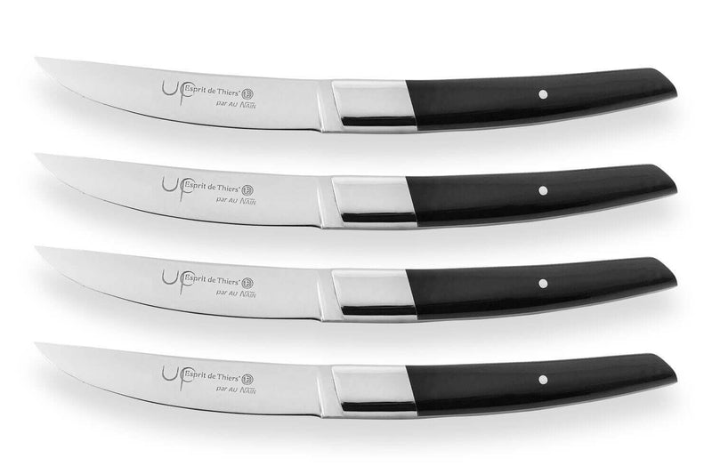 Coffret de table AU NAIN UP 4 couteaux à steak 11cm - Noir