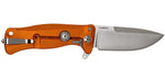 Couteau pliant LionSteel SR11 manche alu 12cm pic brise-vitre - Orange