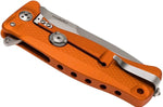 Couteau pliant LionSteel SR11 manche alu 12cm pic brise-vitre - Orange