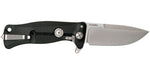 Couteau pliant LionSteel SR11 manche alu 12cm pic brise-vitre - Noir